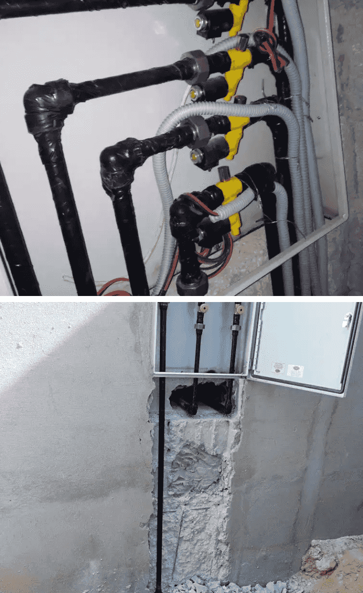 Gas extension plumber and gas line inspection