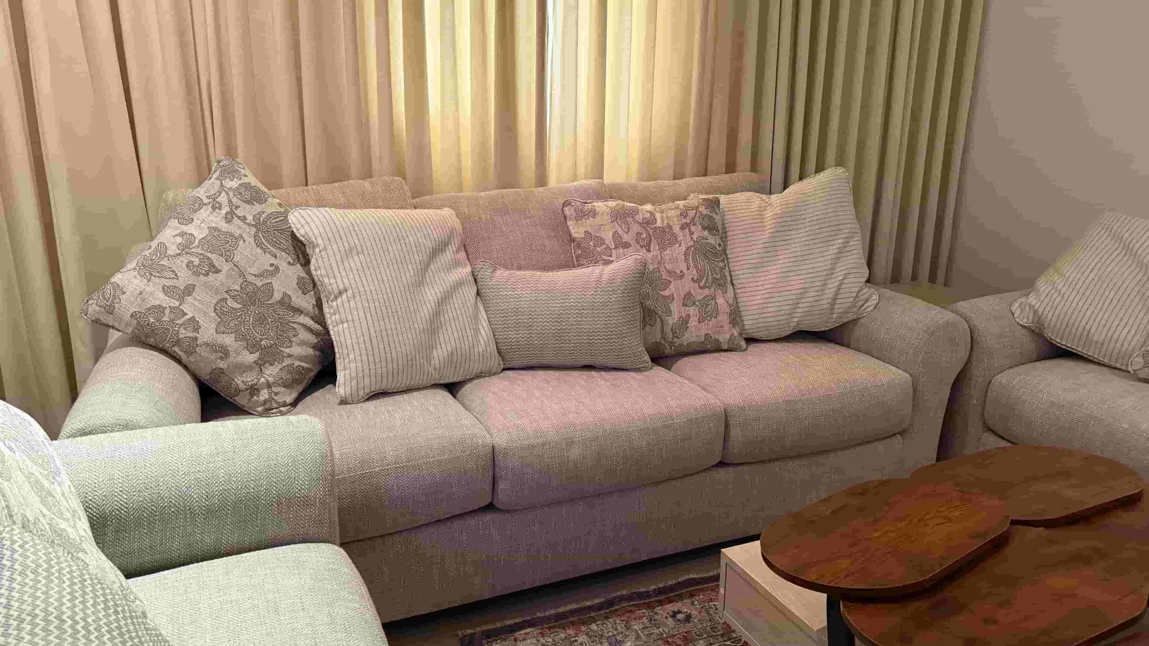 For sale two triple sofas from Ashley 