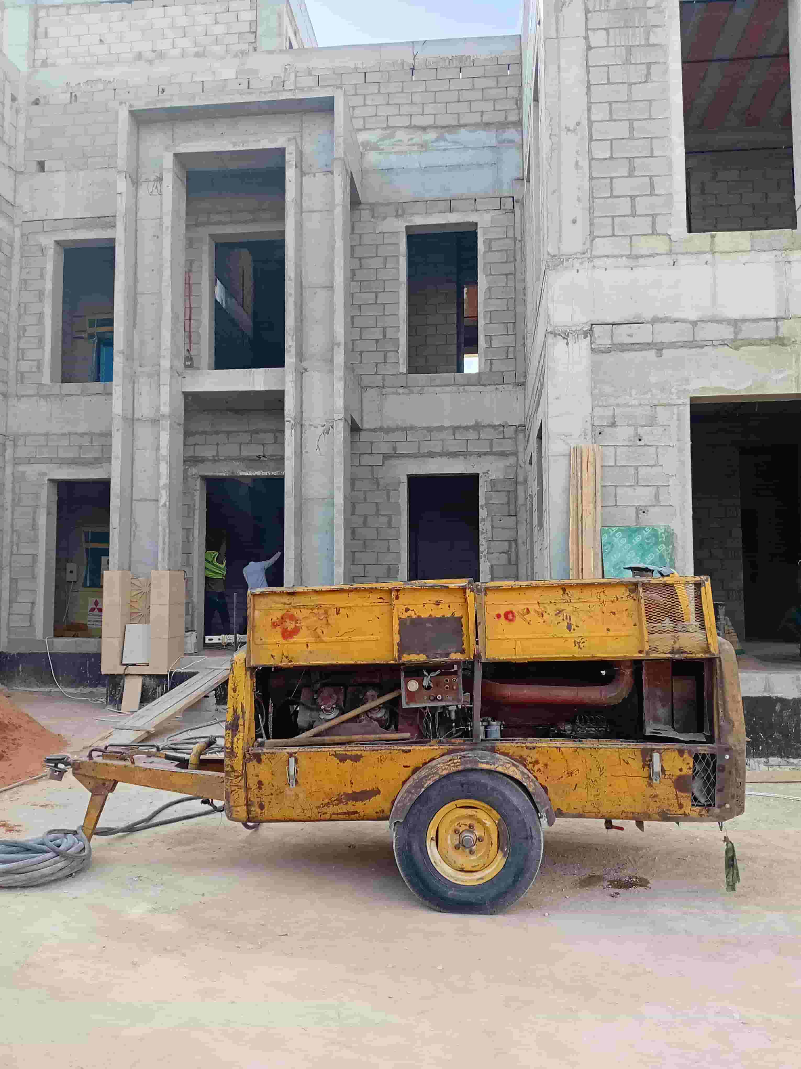 You're afraid of concrete hitting sand